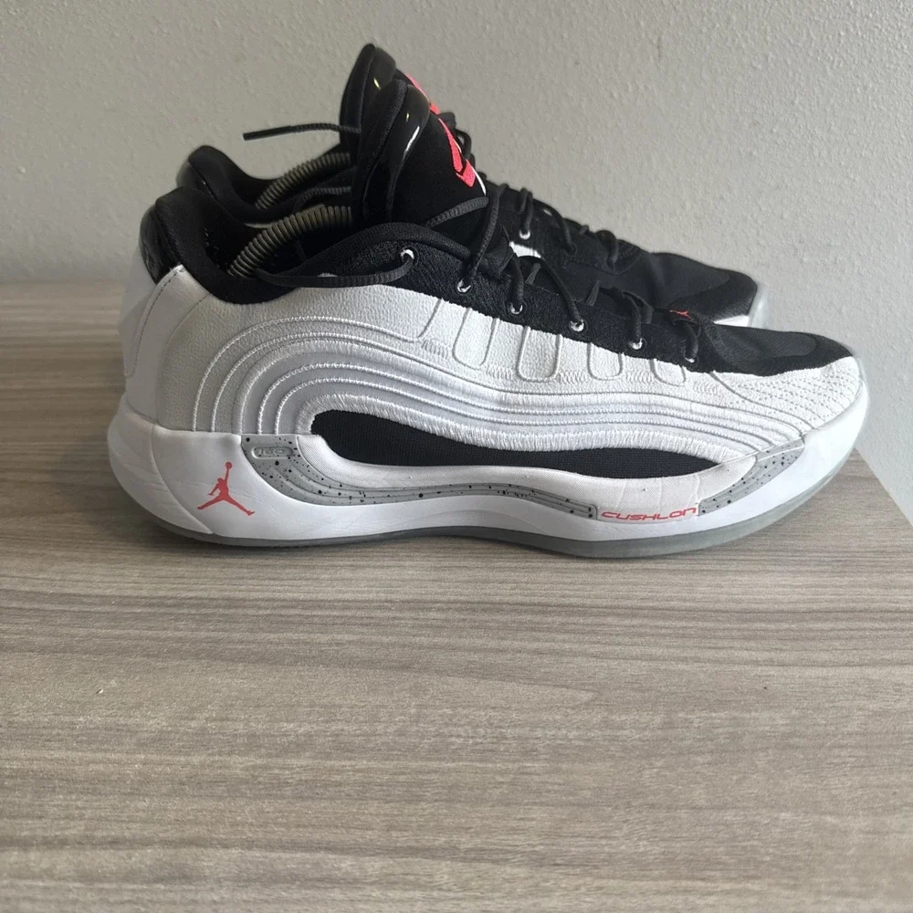 Jordan Luka 4 White Cement HF0823-101 Men's Basketball Shoes White Black Sz 11.5